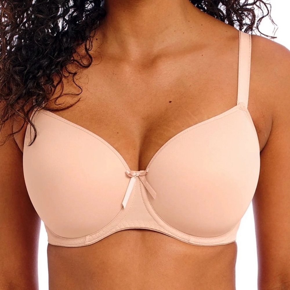 NWT Freya Fancies Full Figure Idol Balconette Bra Natural Beige Underwire 34K